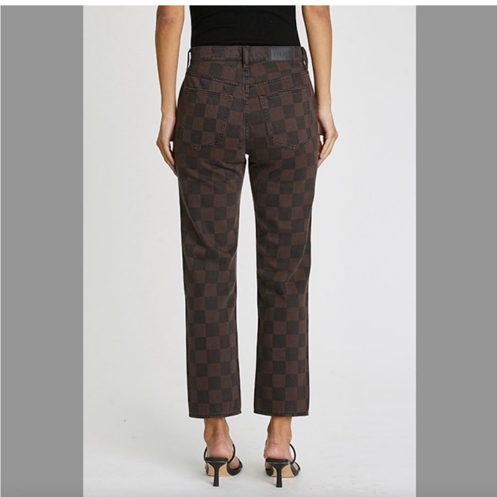 Pistola Charlie Straight Leg Checkered Jeans